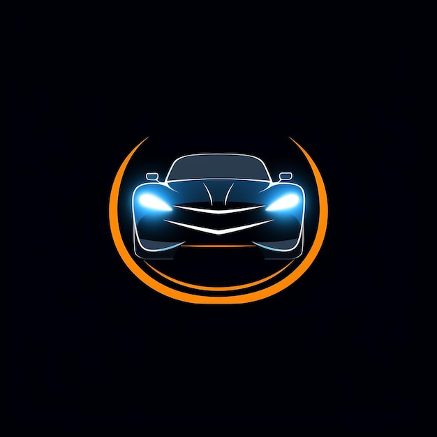 Foto vector de carro 2d logotipo ícone mínimo