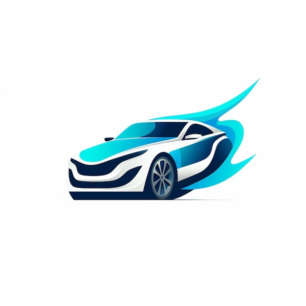 Foto vector de carro 2d logotipo ícone mínimo