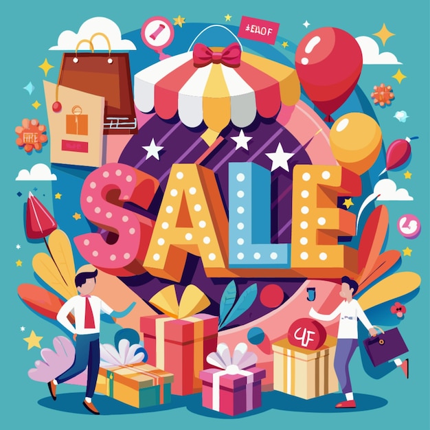 Vector de etiqueta de promoção e venda Imagem de alta qualidade