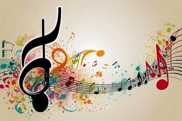 Foto vector de fundo musical