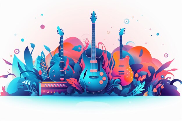 vector de fundo simples para o festival de música