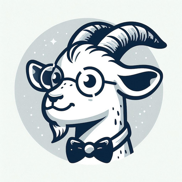 Foto vector de ilustração de cabra caro