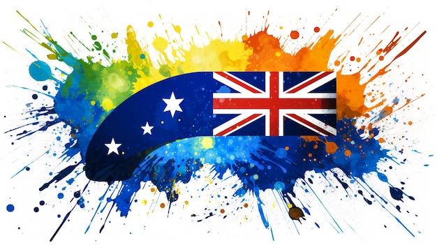 Foto vector de ilustração de imagem do dia da bandeira da austrália