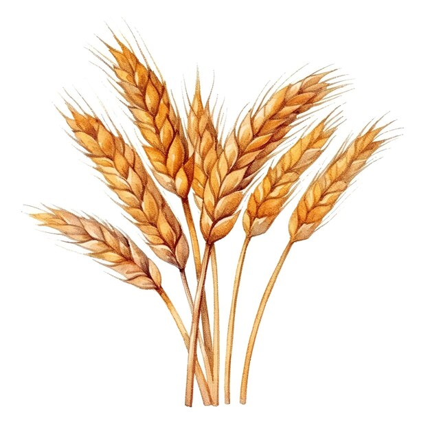 Vector de ilustração de orelha dourada de trigo