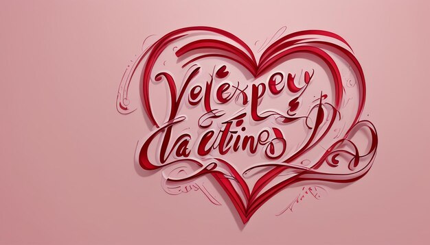 Vector de letras à mão de Valentines