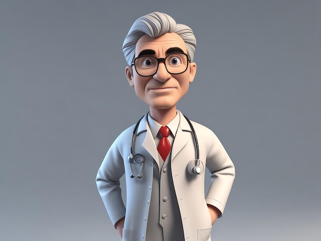 Vector de médico 3D