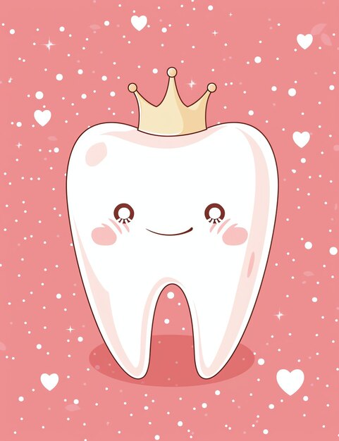 Foto vector de princesa de dentes para crianças