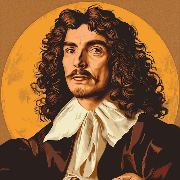 Foto vector de retrato de moliere