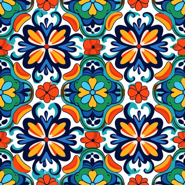 vector dibujado a mano patrón de alfombra persa