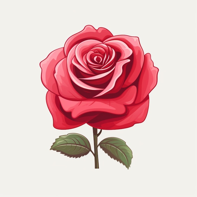 Vector de dibujos animados de rosas