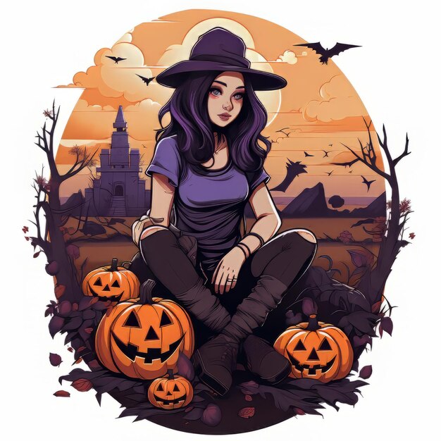 Vector de diseño de arte de Halloween