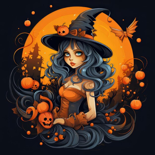 Vector de diseño de arte de Halloween