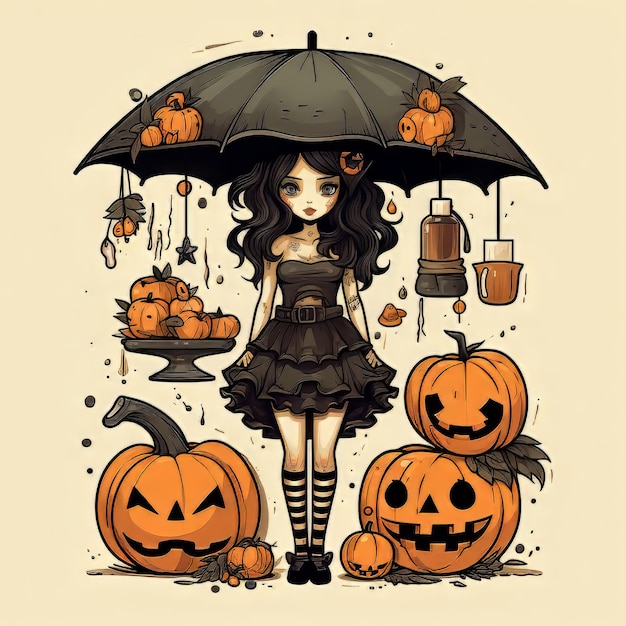 Vector de diseño de arte de Halloween