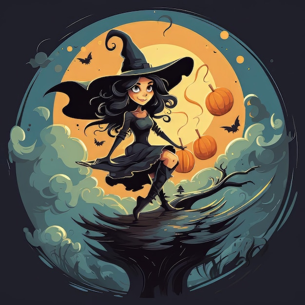 Foto vector de diseño de arte de halloween