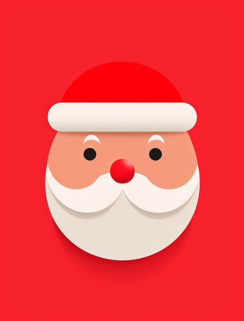 Vector diseño de vacaciones de Navidad Santa Claus feliz