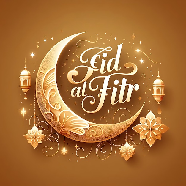 Foto vector eid al fitr un diseño para el mes de