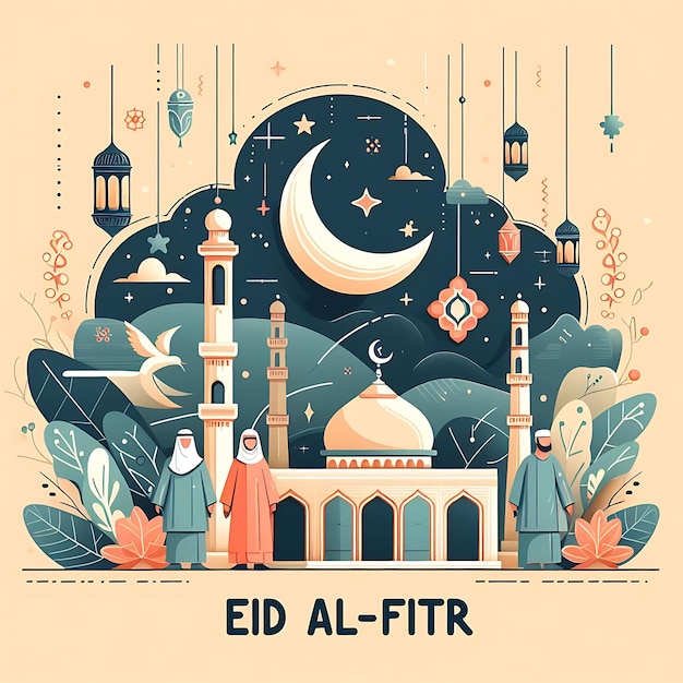 vector eid al fitr el mes del mes del mes