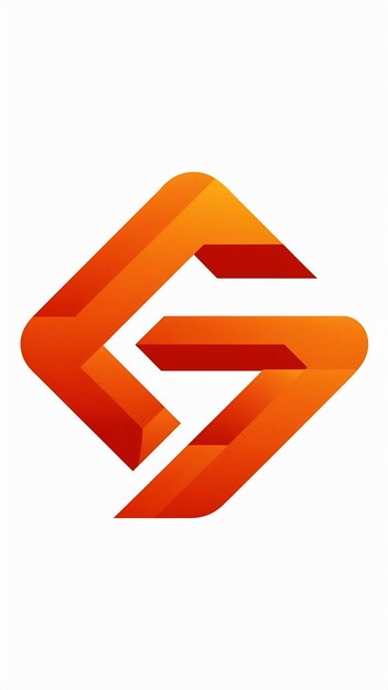 Vector de elementos del logotipo de la forma de rombo naranja abstracta de la letra del icono E