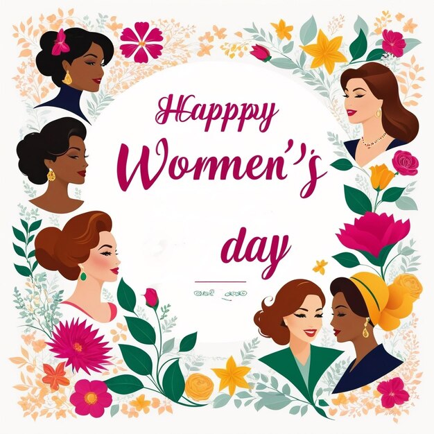 Foto vector feliz día de la mujer mujeres nacionalidades