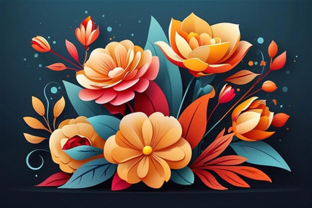 Vector de las flores