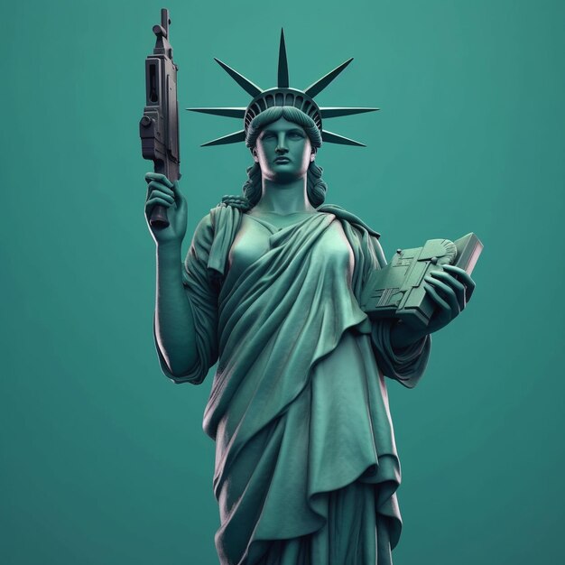 Vector fondo de Estatua de la Libertad