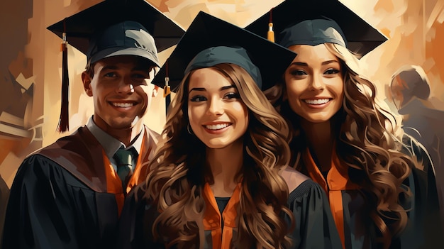 Vector de graduación