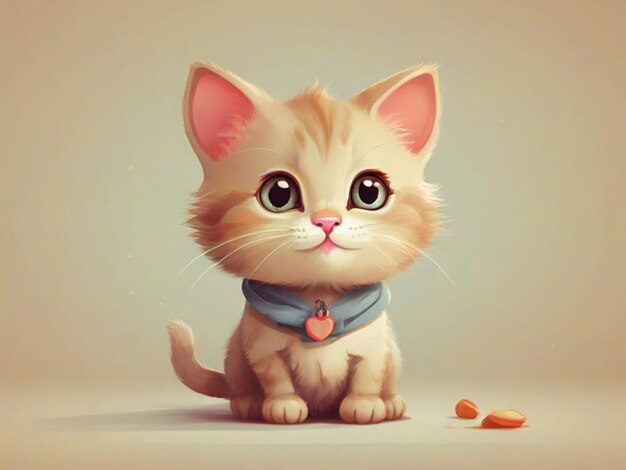 Vector gratuito personagem de desenho animado de gato bonito