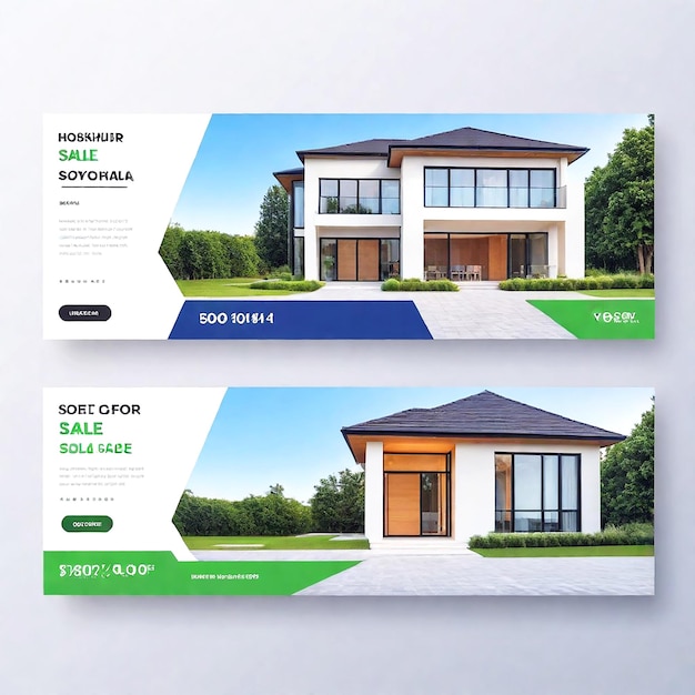Foto vector house sale banner de cobertura de mídia social e banner de anúncios e instagram venda de casa