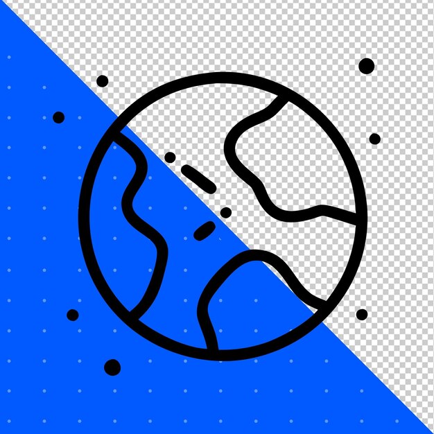 Vector de íconos de línea plana PNG Fondo transparente