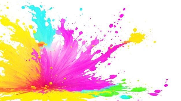 Foto vector libre feliz festival de holi salpicaduras de colores de fondo