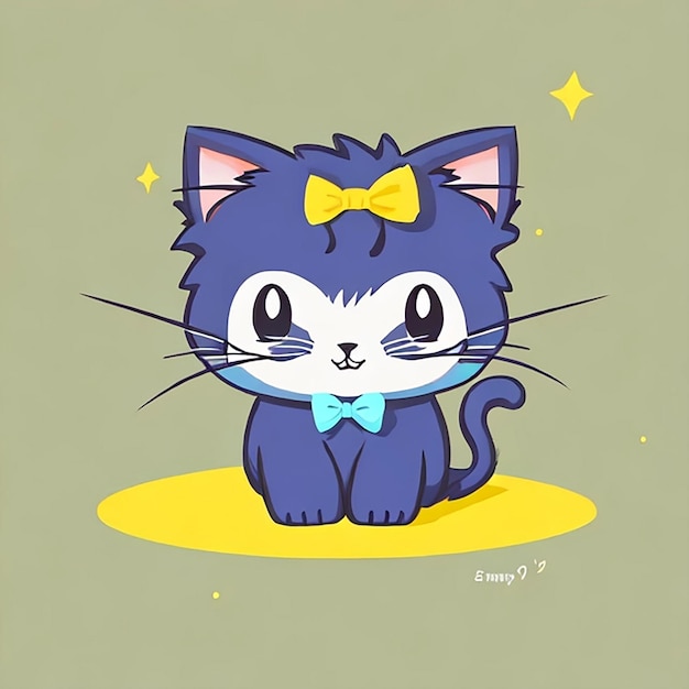 vector lindo gato