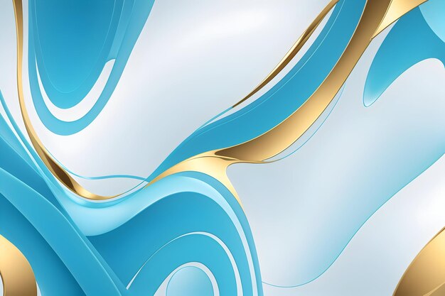 Vector liquid abstract moderno de fondo azul claro generado por Ai