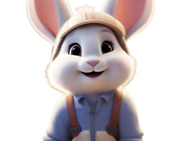 Vector livre de personagens de desenhos animados de coelhos bonitos