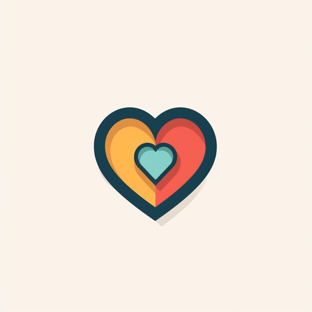 Vector de logotipo de amor de color plano