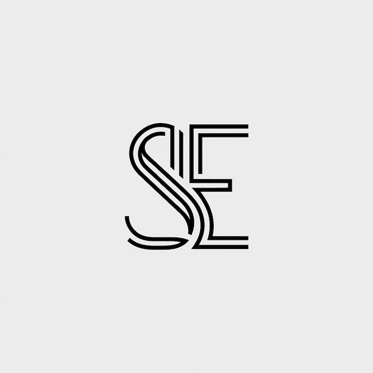 Foto vector de logotipo elegante y elegante con un monograma