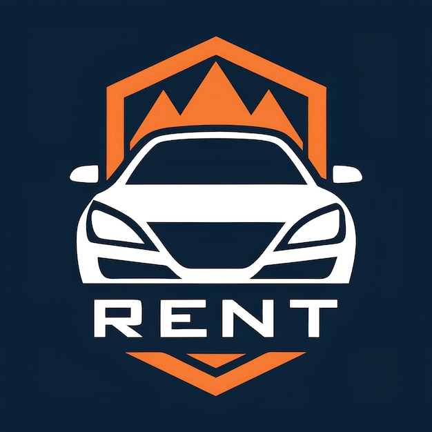Vector del logotipo de una empresa de alquiler de automóviles