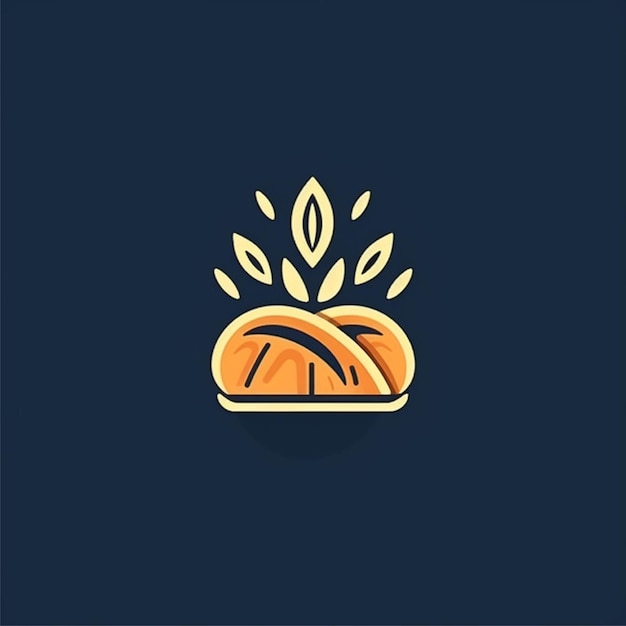 Foto vector de logotipo de panadería de color plano