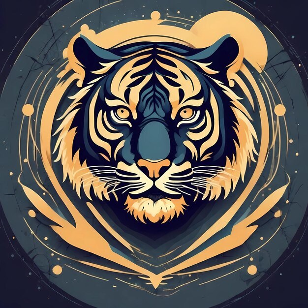 Foto vector del logotipo del tigre