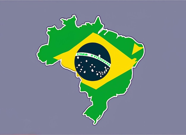 Foto vector mapa de brasil