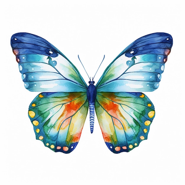 Vector de mariposas coloridas mariposa púrpura estética de fondo