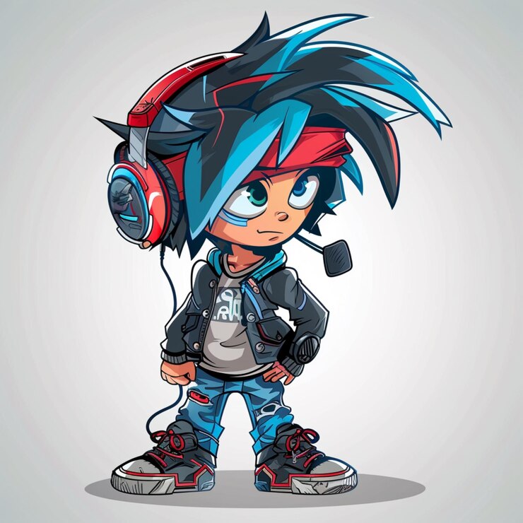 vector de mascota de personaje de juegos de alta calidad