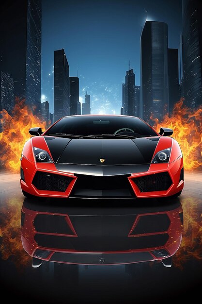 Foto vector muscle car lamborghini gallardo disponible en formato ai10 separado por grupos para una fácil edición