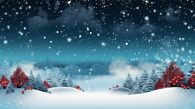 vector navidad nieve superposición banner fondo azul nieve