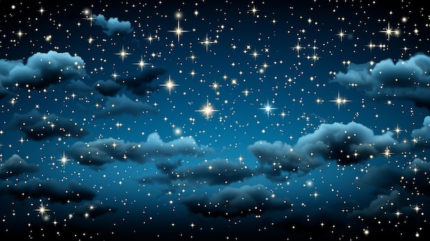 Foto vector_night_sky_with_stars