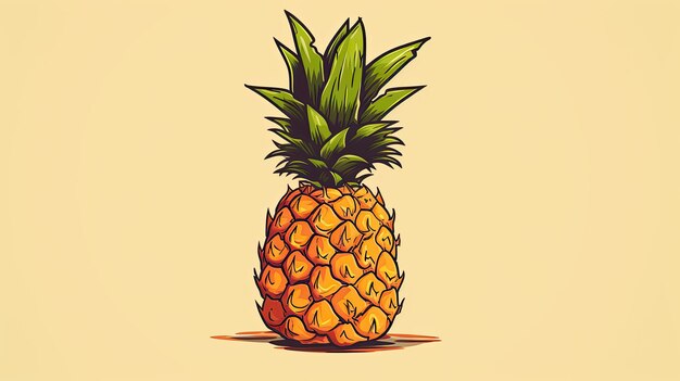 Foto el vector de la piña