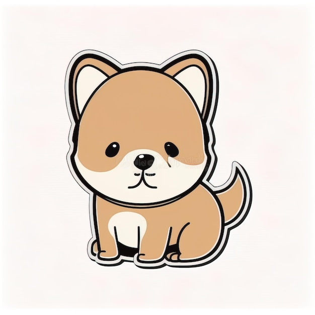 Vector de pinzas para perros mini kawaii