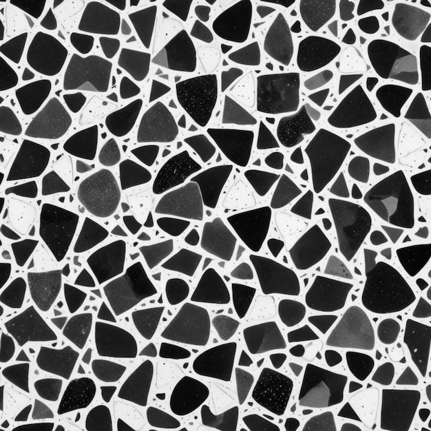 Vector de piso patrón sin costuras textura de mosaico de terrazzo italiano