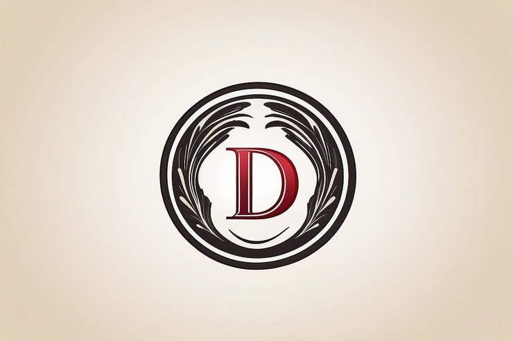 Foto vector de plantilla de diseño del logotipo de la letra inicial d