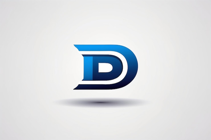 Foto vector de plantilla de diseño del logotipo de la letra inicial d