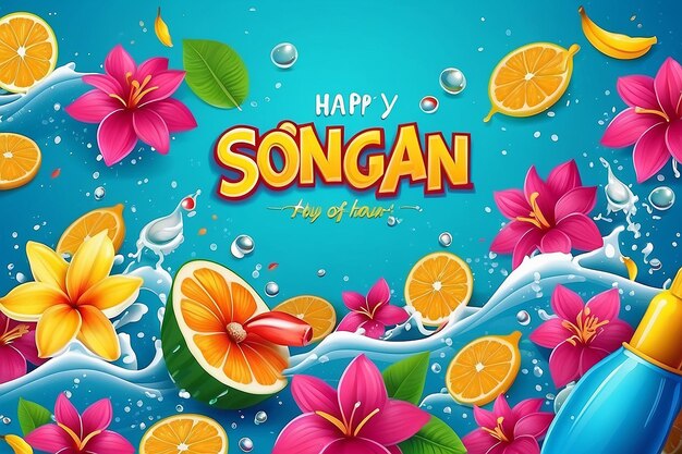 Vector de plantillas para el póster de Happy Songkran